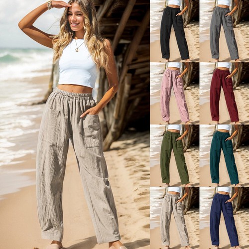 Women trousers elastic - uk,