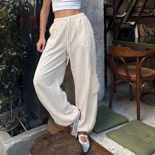 Women linen boho - women, balloon