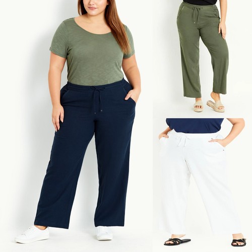 Ladies linen trousers womens - trousers,