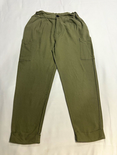 Zara women green linen - zara,