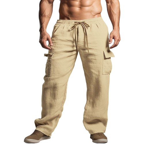 Mens cotton linen - cotton, cargo